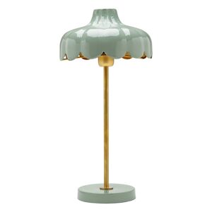 PR Home Wells stolová lampa z kovu, zelená/zlatá