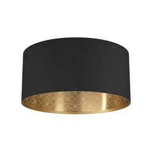 Stropné svietidlo Zaragoza, čierna/zlatá Ø 47,5 cm