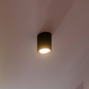 LED stropné bodové svetlá Landon Smart čierna 14cm