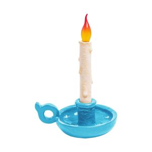 Stolová LED lampa Grimm Bugia tvar sviečky modrá