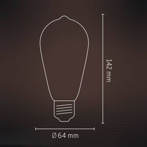 Calex Smart E27 ST64 LED 7W filament CCT sada 2ks