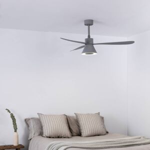 Stropný ventilátor Amelia Cone, LED svietidlo sivá
