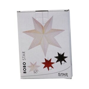 Papierová hviezda Bobo, 7-cípa v bielej Ø 34 cm
