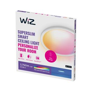 WiZ SuperSlim stropné LED svetlo RGBW Ø 54cm biela