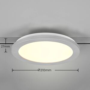 Stropné LED svetlo Camillus DUOline, Ø 26 cm titán