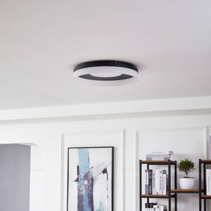 Lucande Squillo Smart LED stropné svietidlo, čierne, Tuya, RGBW