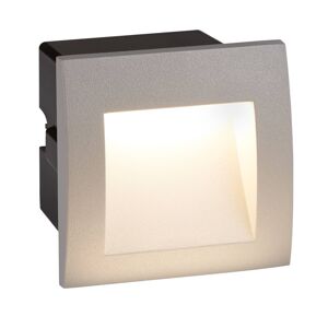 Zapustené LED svietidlo Ankle, IP65, hliník, sivá
