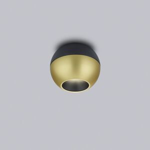 Helestra Eto LED svetlá Ø 10 cm 927 zlatá – čierna