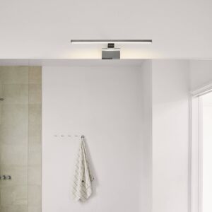 Nástenné svietidlo LED do kúpeľne Marlee, kov, chrómový povrch, 50 cm, 3