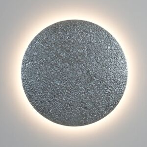 Nástenné svietidlo LED Meteor, strieborná farba, Ø 100 cm, železo