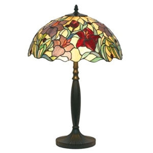 Kvetinová stolná lampa ATHINA ručne vyrobená 62cm