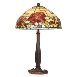 Ručne vyrobená stolná lampa Esmee v štýle Tiffany