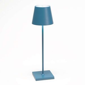 Stolná LED lampa Poldina s batériou prenosná modrá