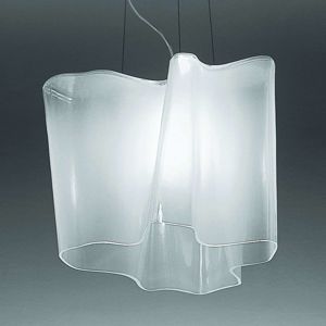 Závesná lampa Artemide Logico 1pl dĺžka 40cm biela