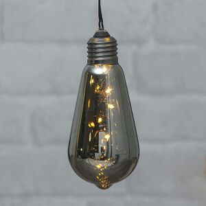Vintage dekoračná LED lampa Glow s časovačom, dym