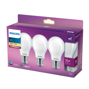 Philips LED žiarovka Classic E27 A60 8,5W 3ks