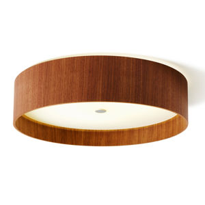 Lara wood – stropné LED svietidlo orech 55 cm