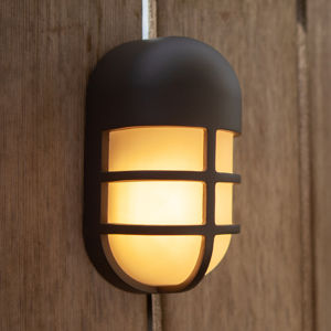 LED vonkajšia nástenná lampa Bullo, antracit