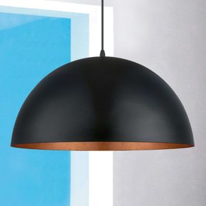 Závesná lampa Gaetano 1 čierna/medená
