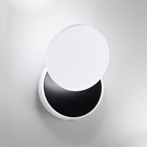 Nástenné LED svietidlo Ara, bielo-čierne