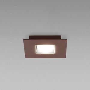 Fabbian Quarter hnedé stropné LED svetlo 2-pl.