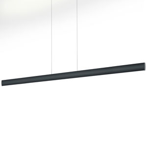 Závesné LED svietidlo Runa, čierne, dĺžka 152 cm