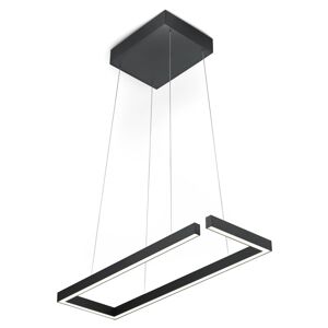 Závesné LED svetlo Marisa-60 čierna matná 60x20 cm