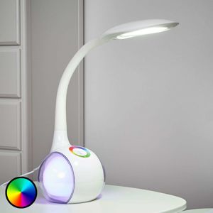 Flexibilná stolná LED lampa Paula, biela