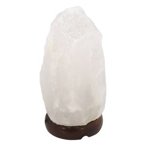 Stolová lampa zo soľného krištáľu Stone, biela