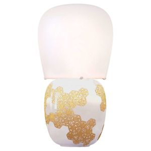 Kundalini Hive – keramická stolná lampa, biela
