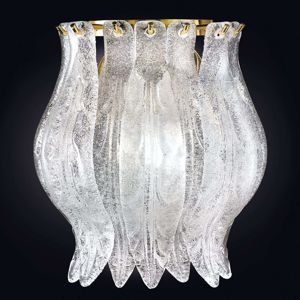 Nástenné svietidlo Petali muránske sklo 19 cm