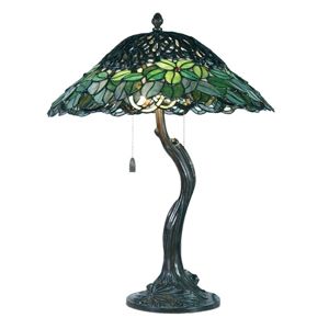 Stolná lampa Jamaica, štýl Tiffany