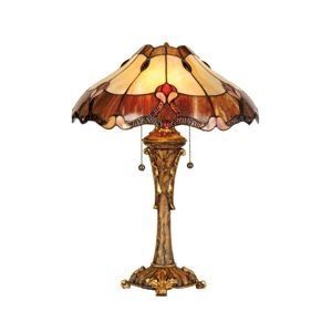 Stolná lampa Cambria v štýle Tiffany
