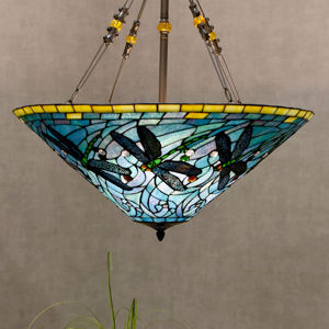 Závesná lampa 5975 farebný Tiffany design