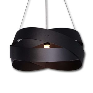 Závesná lampa Tornado, Ø 50 cm, čierna