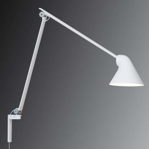 Louis Poulsen NJP LED lampa, dlhé rameno, biela