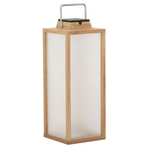 Solárna LED lucerna Tradition teakové drevo 65 cm