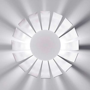Biele dizajnové stropné LED svietidlo Loto 27 cm