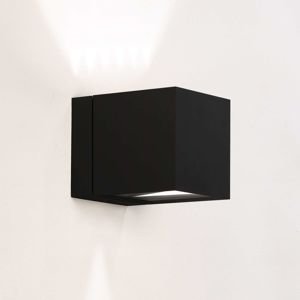 Milan Dau nástenné svetlo kocka up-down čierne