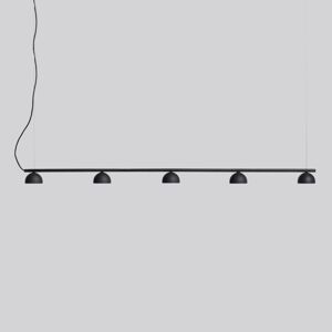 Northern Blush závesné LED svietidlo 5-pl., čierna