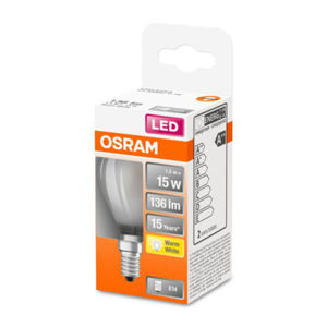 OSRAM Classic P LED žiarovka E14 1,5W 2 700K matná