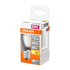 OSRAM Classic P LED žiarovka E27 1,5W 2 700K matná