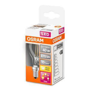 OSRAM Classic P LED žiarovka E14 4W 827 stmievač