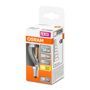 OSRAM Classic P Mirror LED žiarovka E14 4W 2.700K