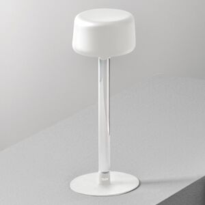 OLEV Tee dizajnérska stolná lampa s batériou biela