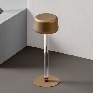 OLEV Tee dizajnérska stolná lampa s batériou zlatá