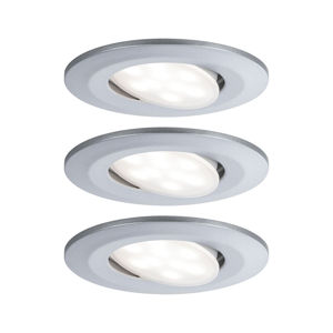Paulmann LED vonkajšia lampa Calla/3 ks/chróm