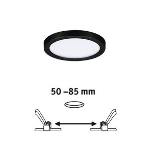 Paulmann Areo LED okrúhly čierna 3000K Ø11,8cm