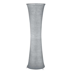 Atmosférická textilná stojaca lampa Gravis v sivej