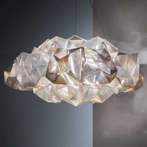 Slamp Drusa – dizajnérska závesná lampa, krémová